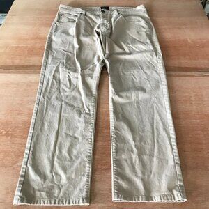 Untuckit Don Santiago Relaxed Fit Pants Men 35x27 Beige Mid Rise Stretch 18548